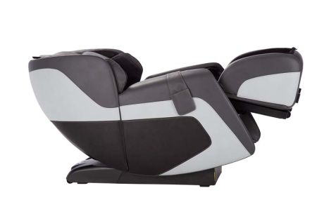 Sana Massage Chair in Gray - Side View Reclined