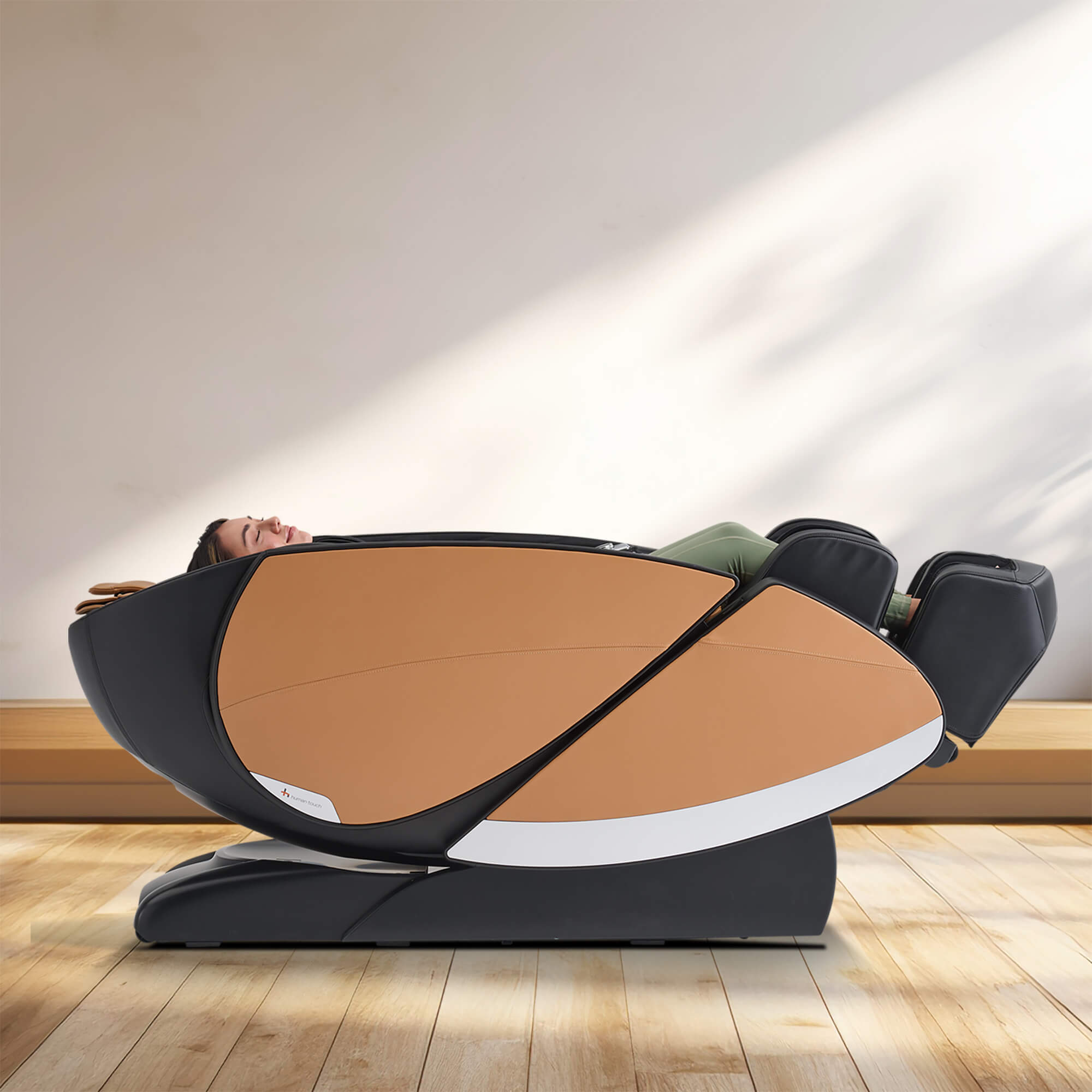Woman in Super Novo X Massage Chair in zero gravity